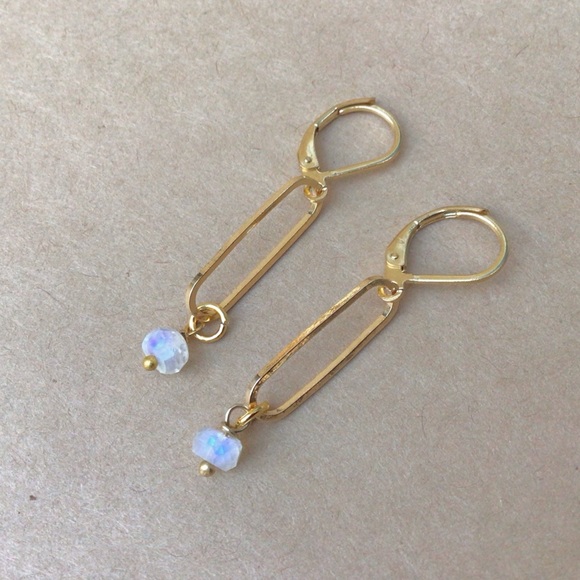 Genuine Moonstone Sundance charm Earrings - Picture 2 of 7